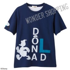 画像1: ＜ディズニーキャラクター＞ロゴTシャツ ドナルド (1)