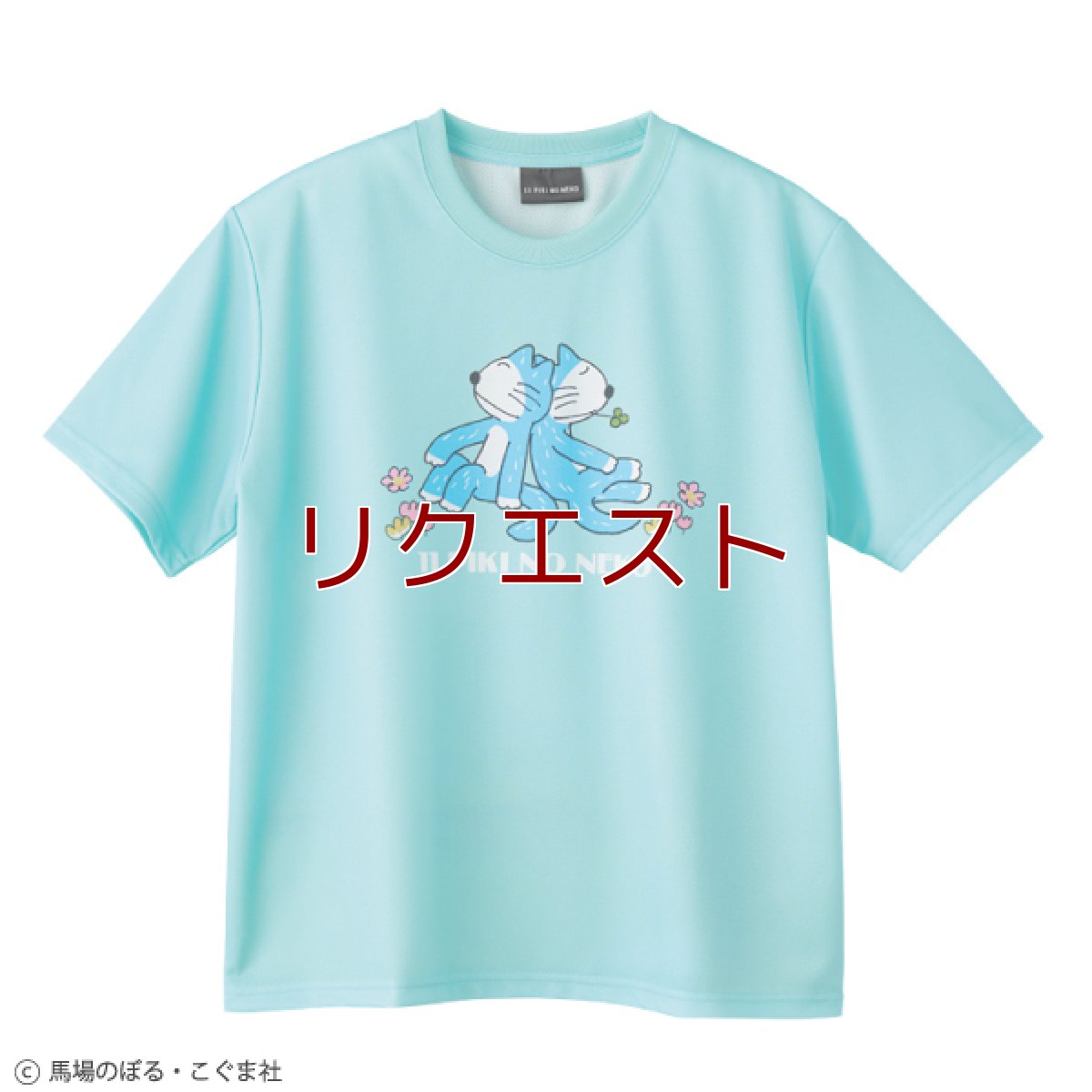 画像1: 〈11ぴきのねこ〉ドライメッシュＴシャツ　ミントグリーン (1)