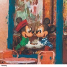 画像2: 〈ディズニー〉プレミアムアートバッグＬ　カフェ (2)