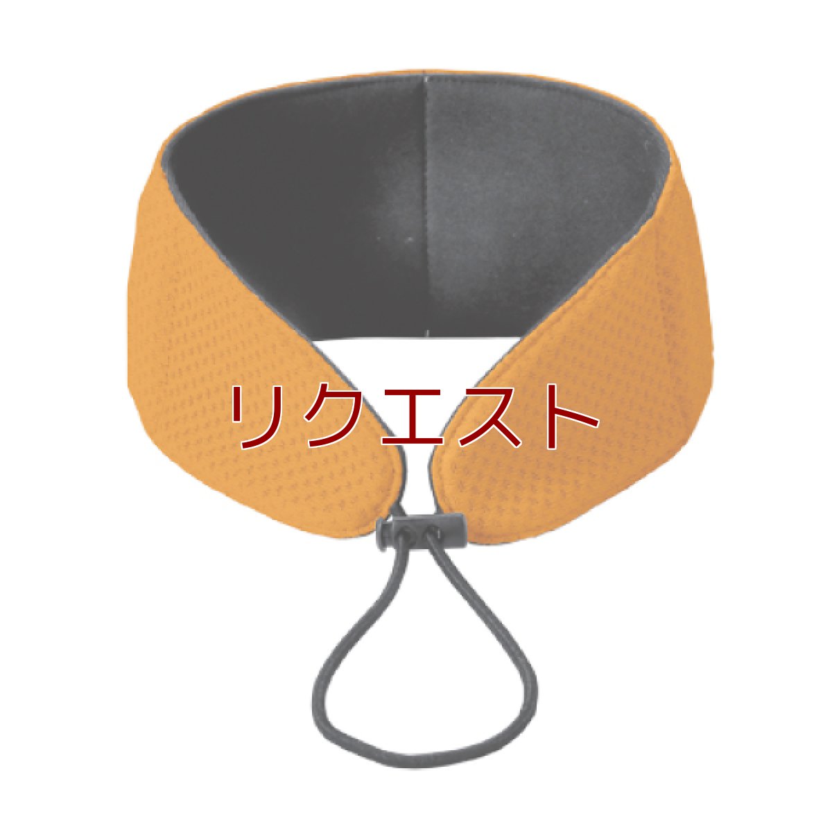画像1: 暑い日対策！ 保冷剤付きネッククーラー　オレンジ (1)