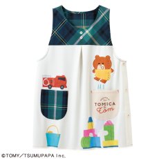 画像1: 〈トミカとトム〉しょうぼうしゃエプロン (1)