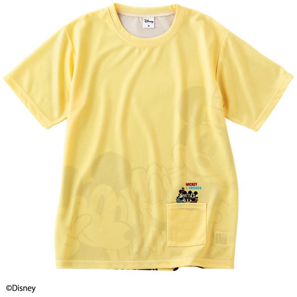 ディズニー＆ピクサーキャラクター＞ メッシュポケットTシャツ